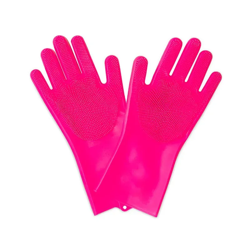 Muc-Off Scrubber Gloves in Pink