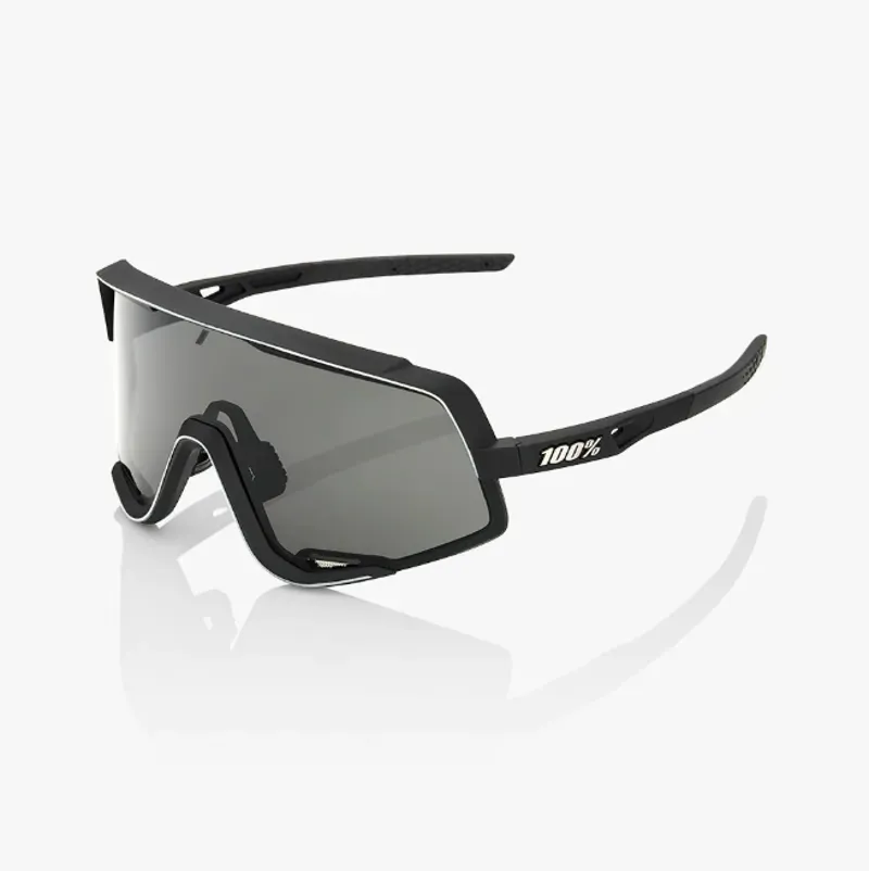 100 Glendale Soft Tact Smoke Lens Sunglasses in Black