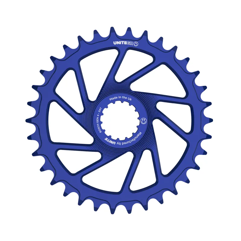 Unite Bosch Gen 3 E-bike chainring blue 34T