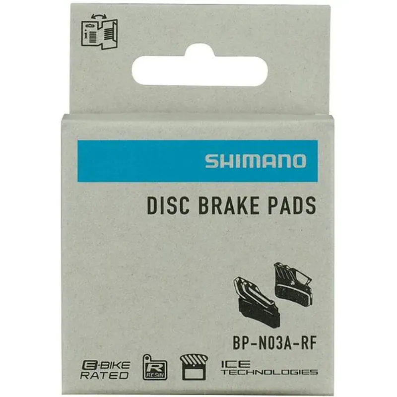 Shimano Spares N03A Resin Pad and Spring Alloy Back w/ Fin in Black-2