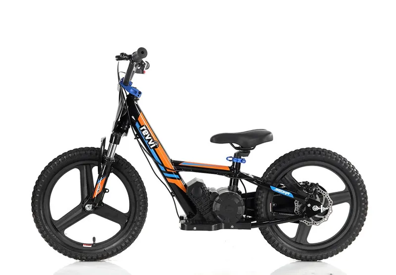 Revvi bike 16 inch plus electric balance bike in Orange