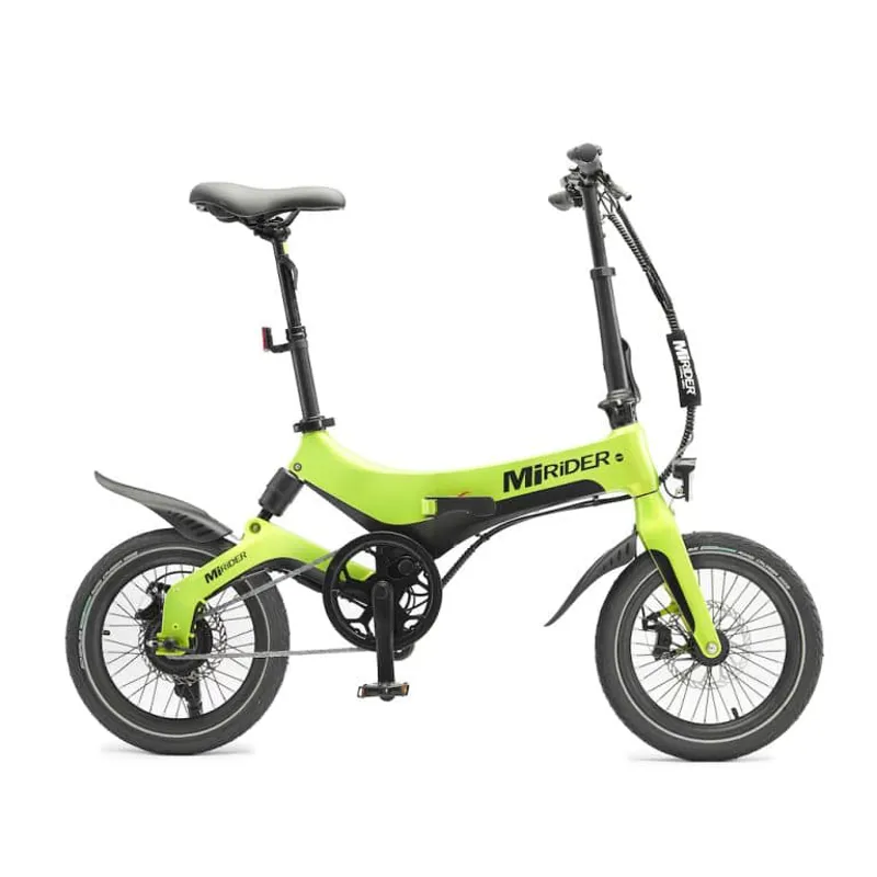 MiRider One electric folding e-bike in Green