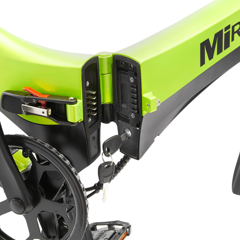 MiRider One electric folding e-bike in Green-1