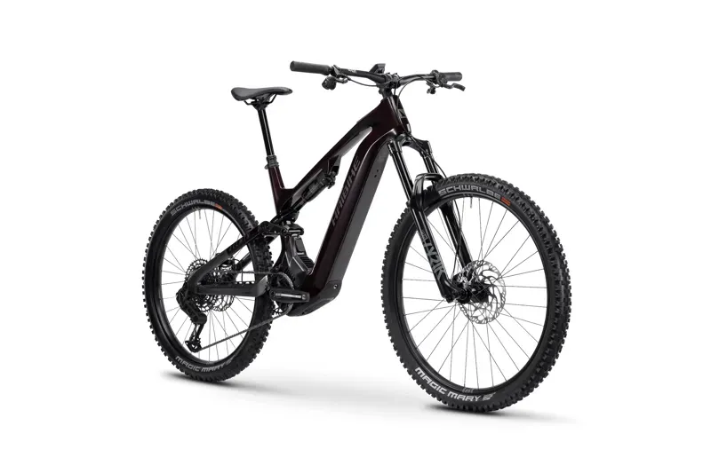 Haibike Allmtn CF 9 eMountain Bike in Black/Platinum Glossy-1