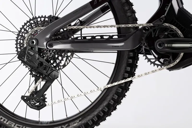 Haibike Allmtn CF 9 eMountain Bike in Black/Platinum Glossy-3