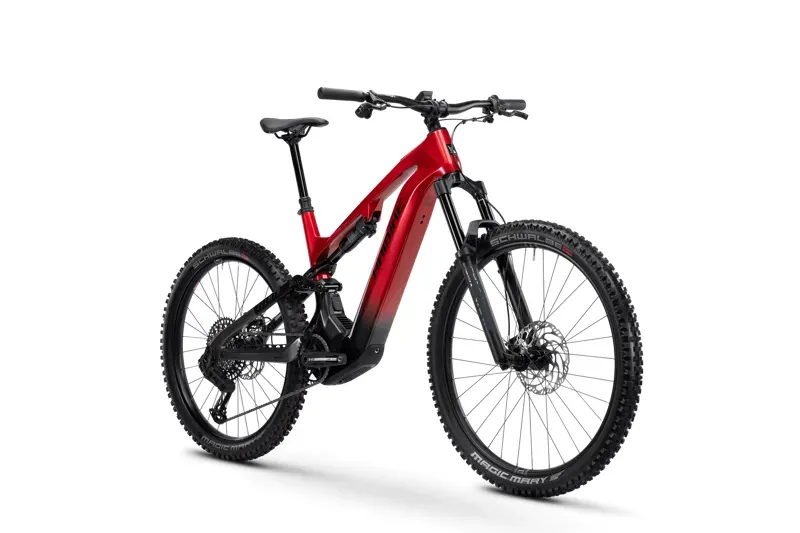 Haibike Allmtn CF 9 eMountain Bike in Red/Black/Platinum 2026-1