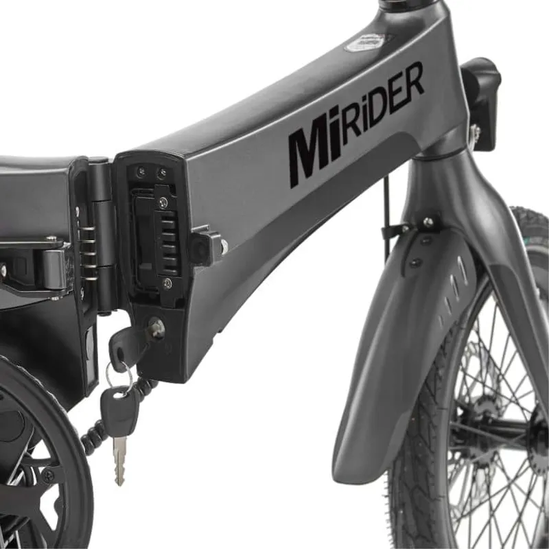 MiRider One electric folding e-bike in Grey-1