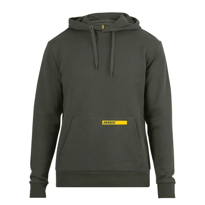 Mavic Corporate Hoodie in Green with yellow logo