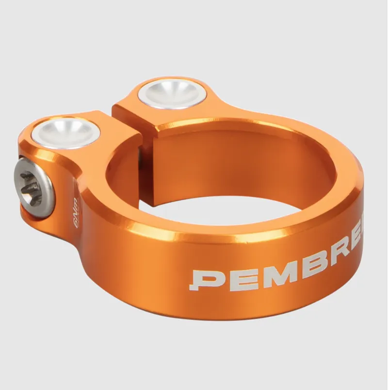 Pembree DBN 31.8mm Matte Seat Post Clamp in Orange