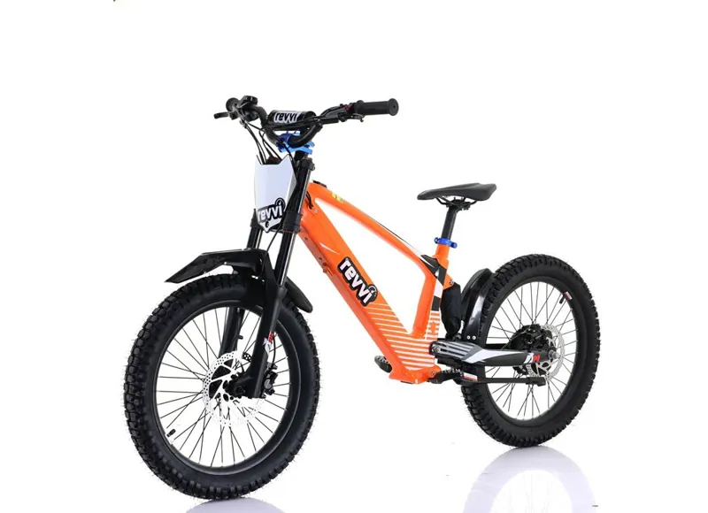 Revvi 20 inch electric balance bike in orange