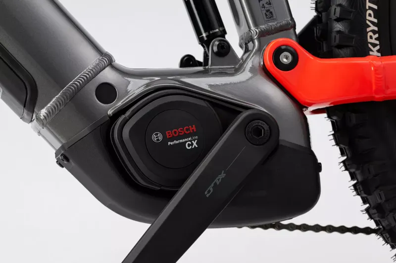 Haibike Allmtn 4 eMountain Bike in Silver/Red/Black-6