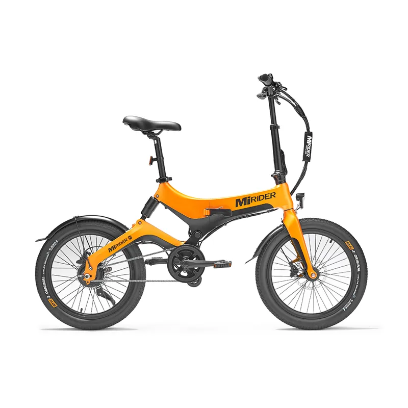 MiRiDER 20 folding ebike finished in Ember Orange