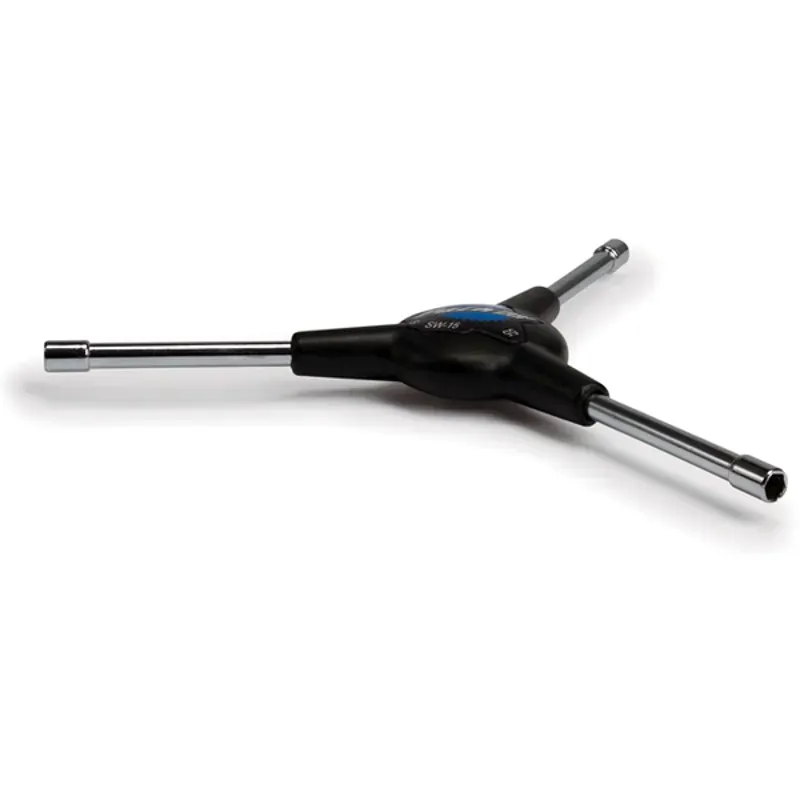 Park Tool Square/5mm/5.5mm 3-Way Internal Spoke Wrench in Black