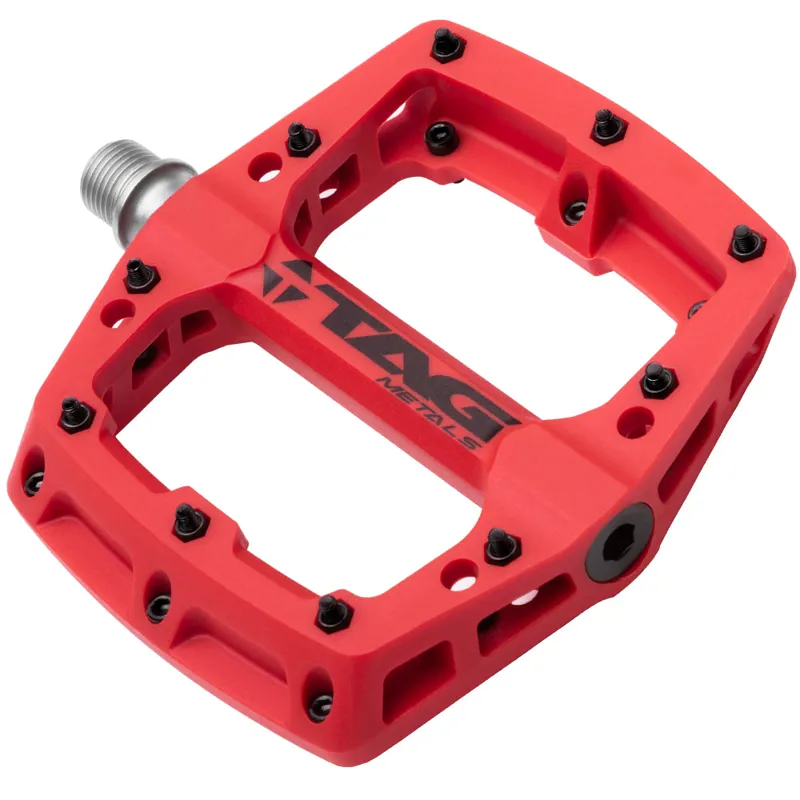 Tag Metals T3 Mountain Bike Pedals in Red